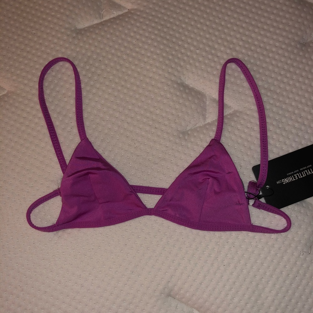 Fuchsia Neon Bikini Top